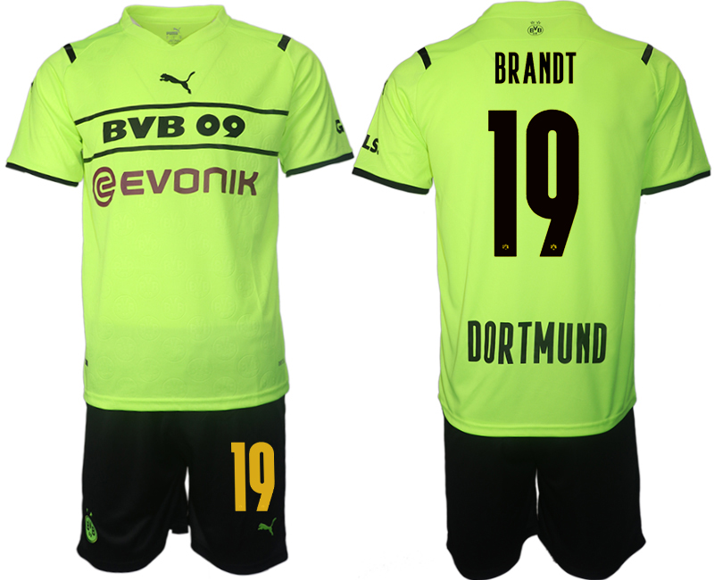 Men 2021-2022 Club Borussia Dortmund Cup green #19 Soccer Jersey